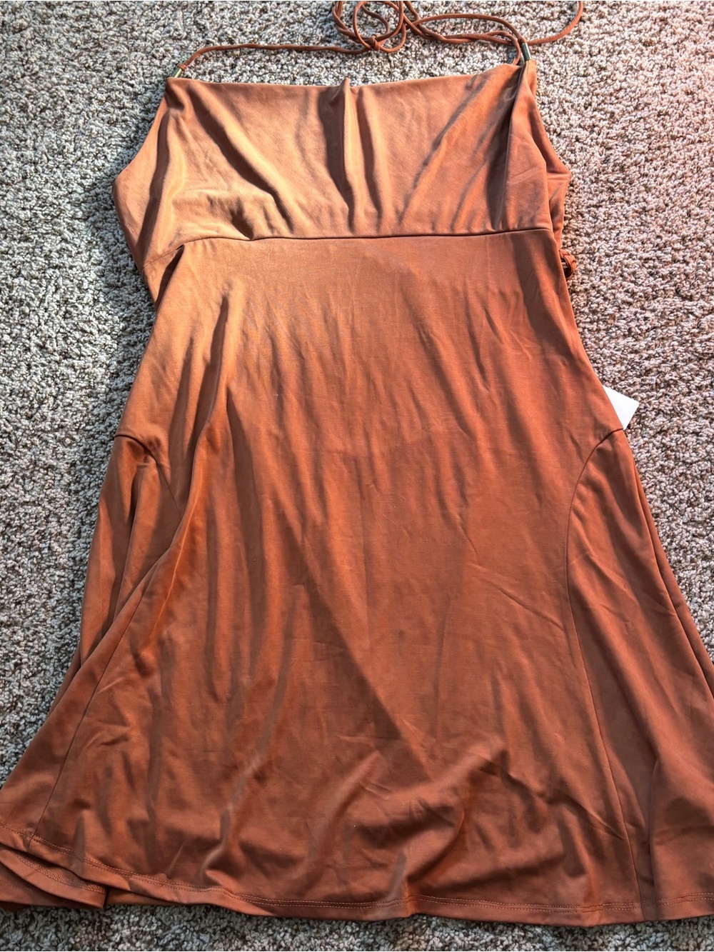Anthropologie cowl neck mini dress XL